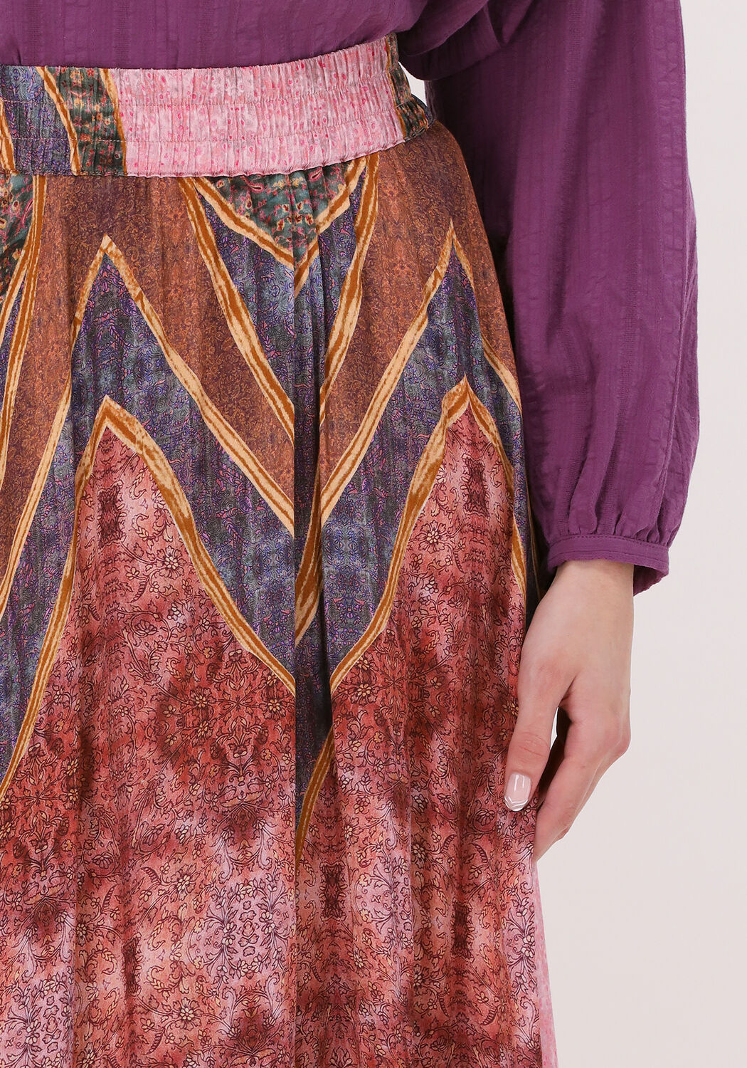 mes demoiselles jupe maxi bara en rose
