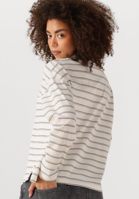 MY ESSENTIAL WARDROBE Haut ANNAMW LS POLO BLOUSE en blanc - large