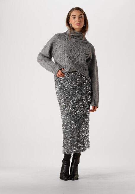 NOTRE-V Jupe midi NV-EMBLA en argent - large