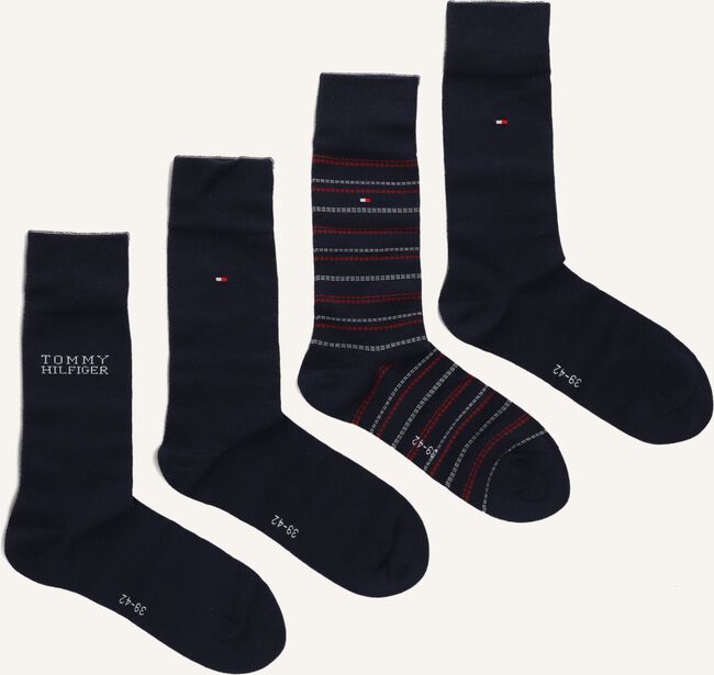 Blauwe TOMMY HILFIGER Beenmode TH MEN SOCK 4P TIN GIFTBOX Blauwe TOMMY HILFIGER Beenmode TH MEN SOCK 4P TIN GIFTBOX - large