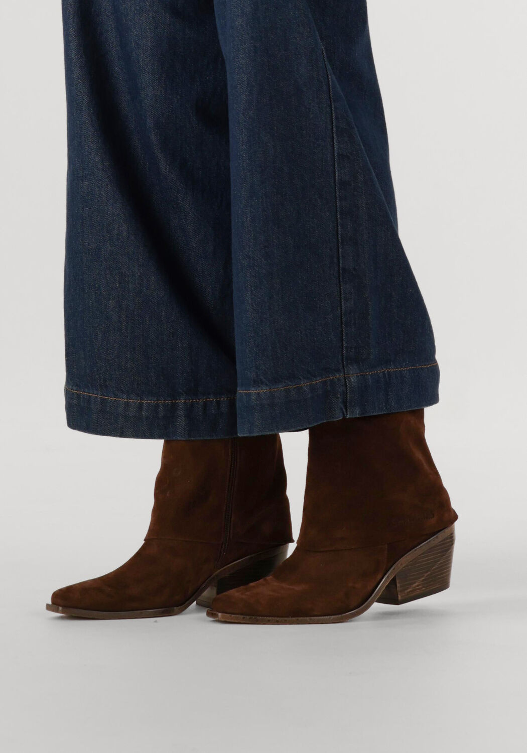 Bruine SHABBIES Enkellaarsjes JAIRA DOUBLE - large