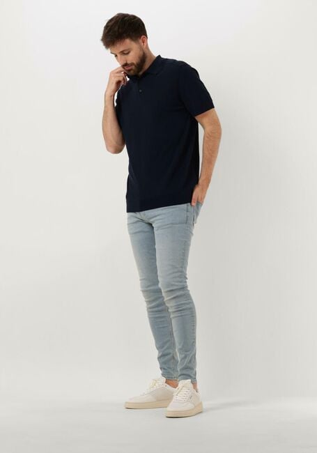 SELECTED HOMME Polo SLHBERG SS KNIT POLO NOOS Bleu foncé - large