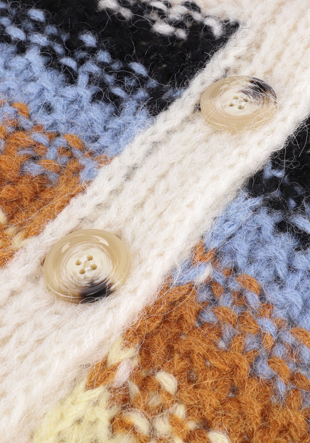 Multi SECOND FEMALE Vest OSMUNDA KNIT CARDIGAN - large