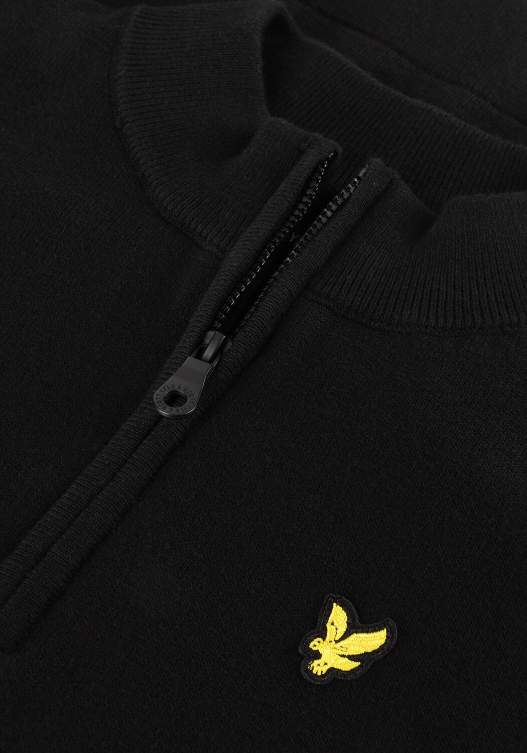 LYLE & SCOTT Pull 1/4 ZIP JUMPER en noir - large