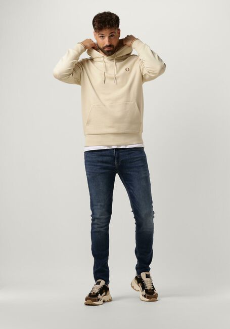 Beige FRED PERRY Truien/vesten TIPPED HOODED SWEATSHIRT - large