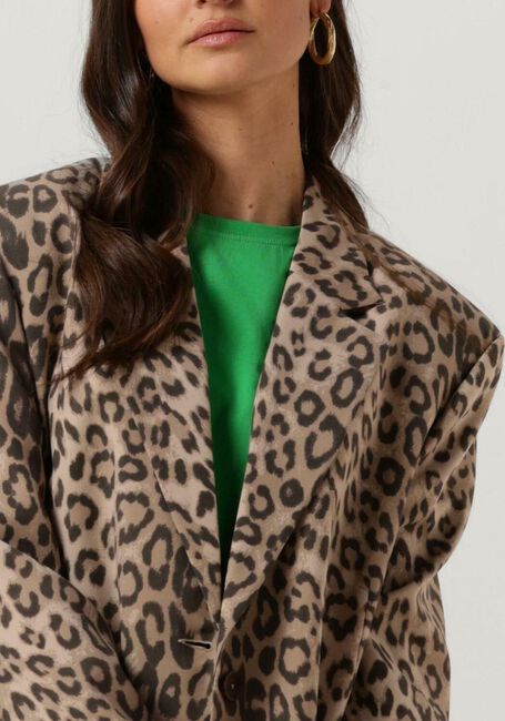 ALIX THE LABEL Blazer LADIES WOVEN ANIMAL SUIT BLAZER en marron - large
