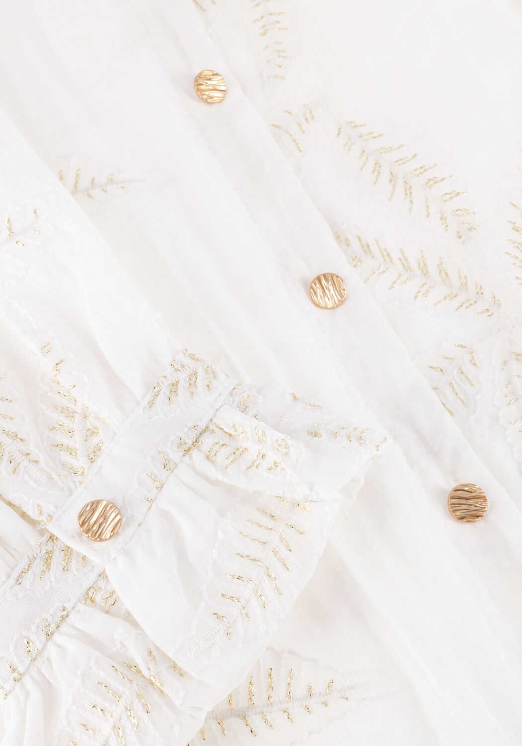 Witte NUKUS  JENNA BLOUSE EMBROIDERY - large