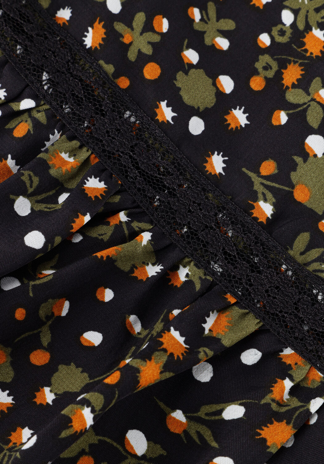 Zwarte SCOTCH & SODA Mini jurk SMOCKED AND TIERED LONG SLEEVED DRESS - large