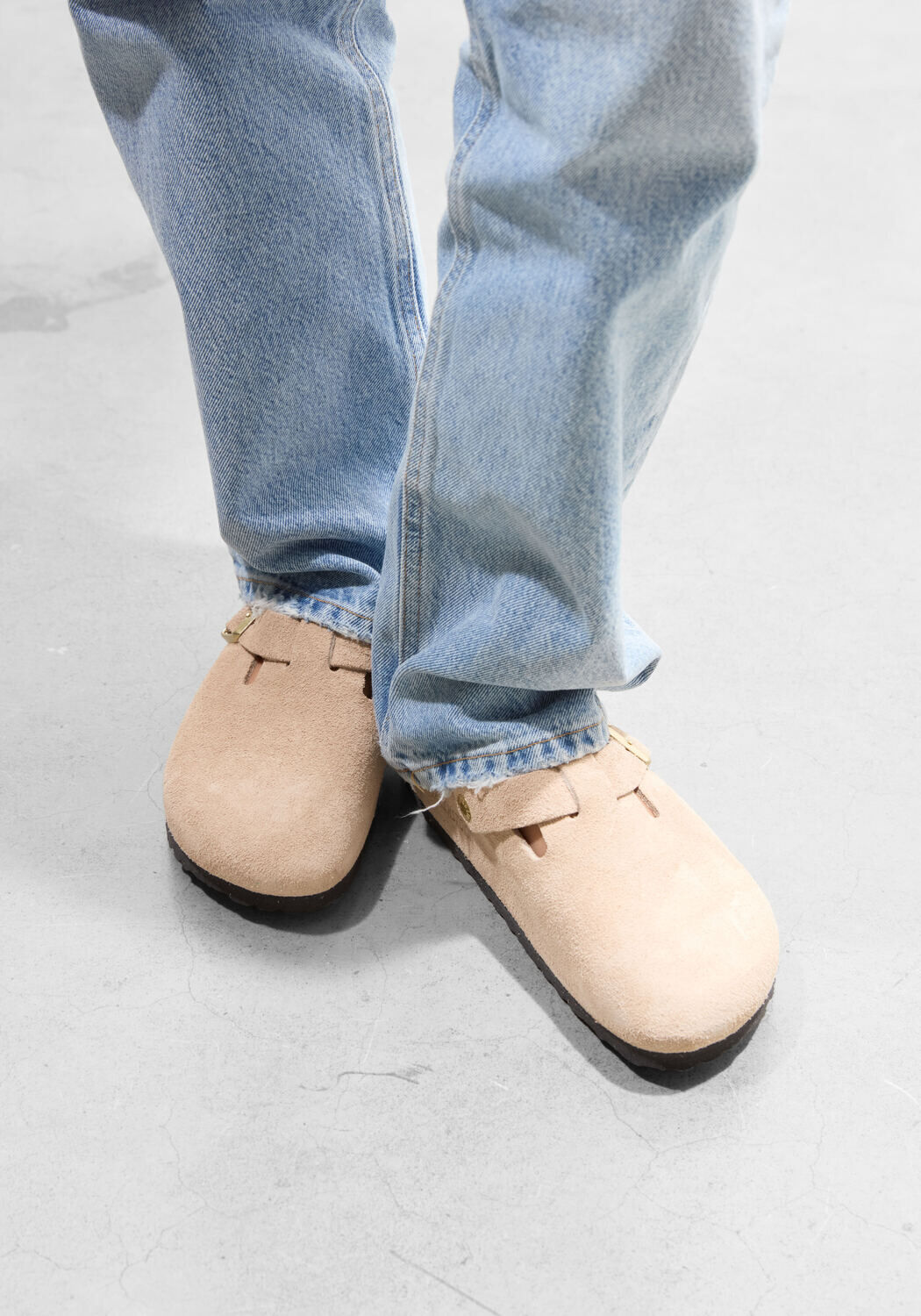 Beige BIRKENSTOCK Instappers BOSTON BS - large