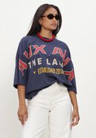 ALIX THE LABEL LADIES KNITTED BIG ALIX ALIX T-SHIRT Hauts & T-shirts en bleu