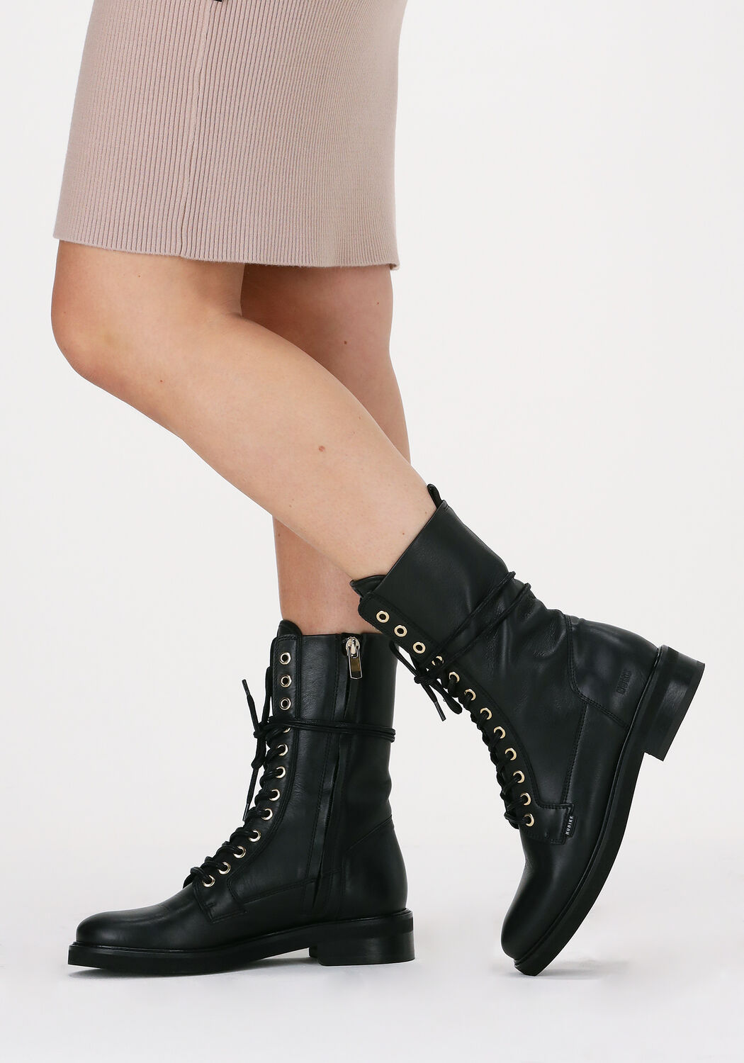 Zwarte NUBIKK SARRAY DAY Veterboots | Omoda