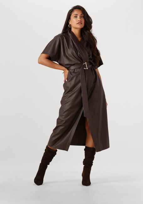 CAROLINE BISS Robe midi 4164 en marron - large
