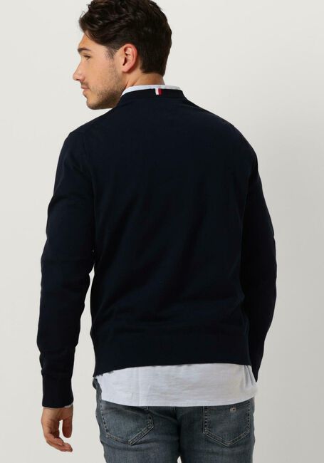 TOMMY HILFIGER Pull 1985 CREW NECK SWEATER Bleu foncé - large