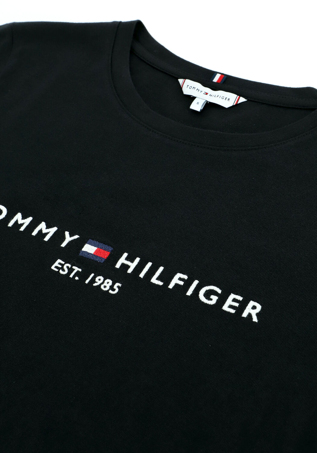 Zwarte TOMMY HILFIGER T-shirt HERITAGE HILFIGER C-NK REG TEE - large