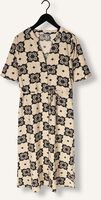 Beige OBJECT Midi jurk OBJELLA RE 2/4 MIDI DRESS 138 Beige OBJECT Midi jurk OBJELLA RE 2/4 MIDI DRESS 138 - medium