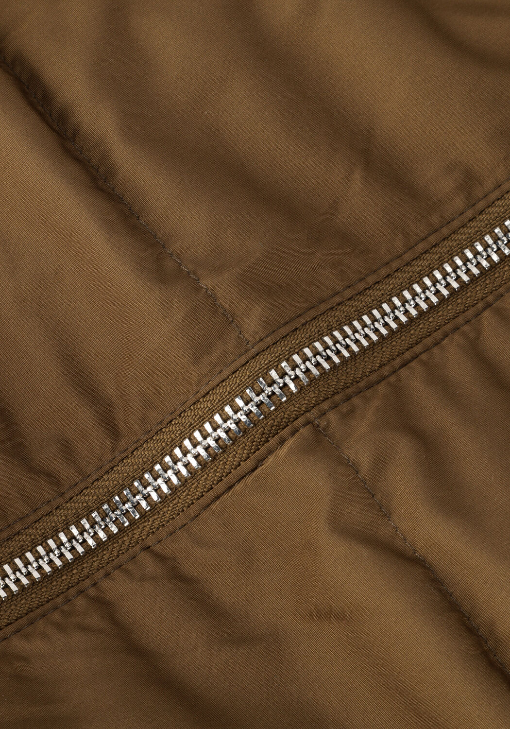 Olijf Y.A.S. Gewatteerde jas YASPUFFA LONG DOWN COAT - large