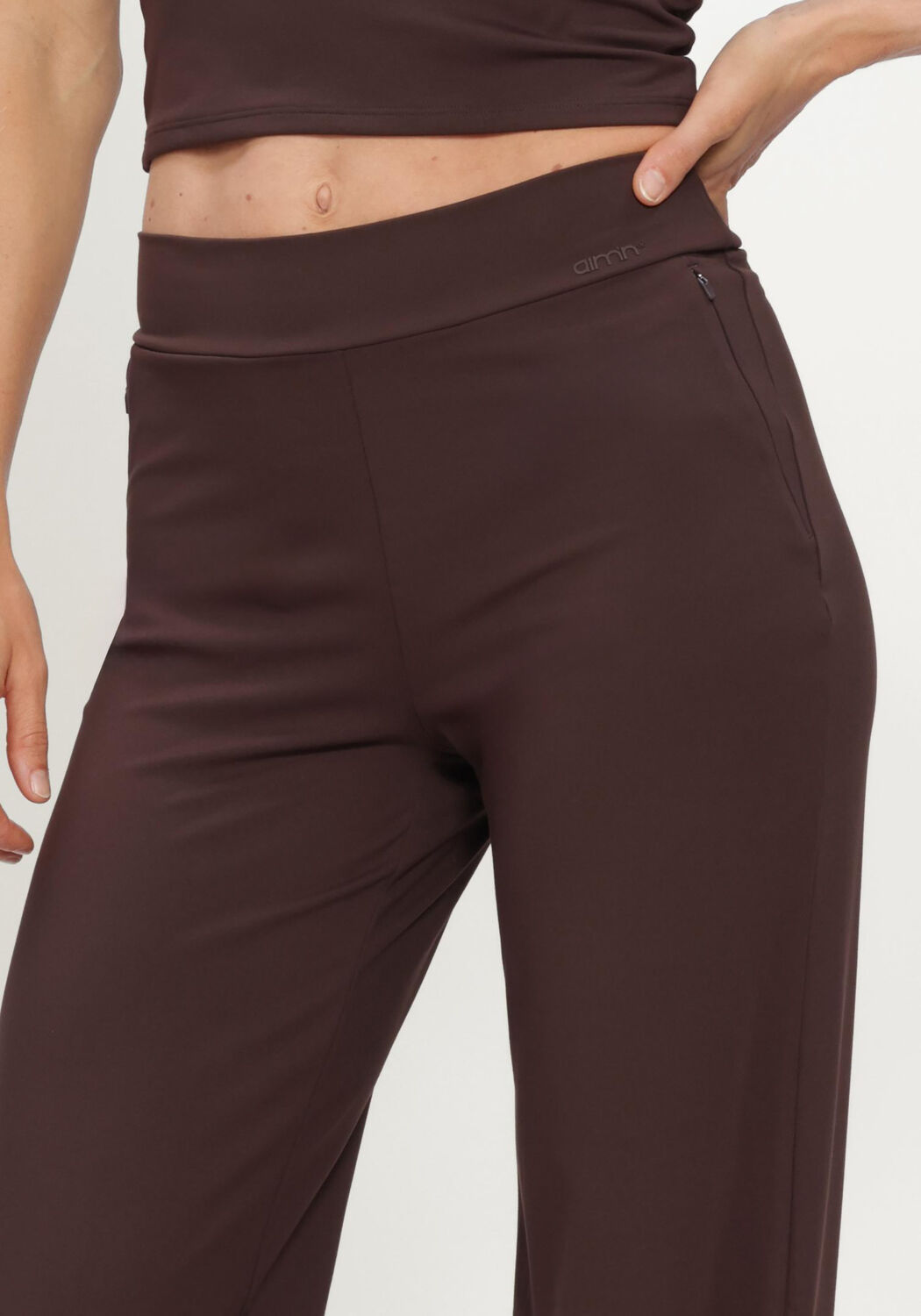 Bruine AIM'N Broeken/jumpsuits SENSE PANTS - large
