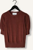 MINUS T-shirt LIVA PUFF HALF SLEEVE METALLIC KNIT PULLOVER en marron MINUS T-shirt LIVA PUFF HALF SLEEVE METALLIC KNIT PULLOVER en marron - medium