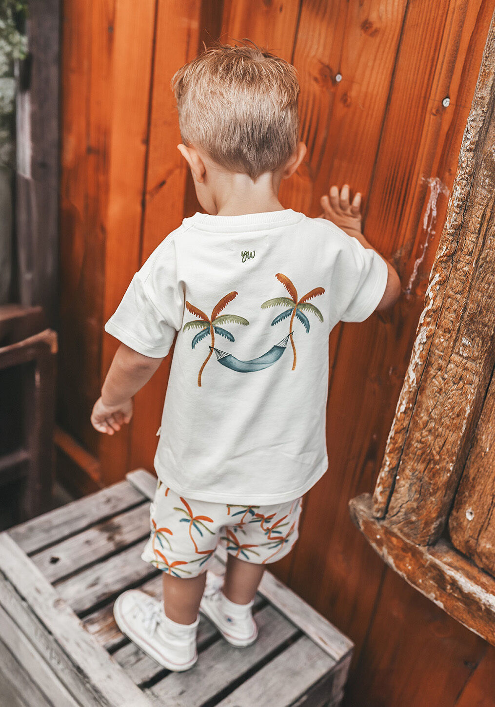 YOUR WISHES T-shirt HAMMOCK BOXY TEE Blanc - large