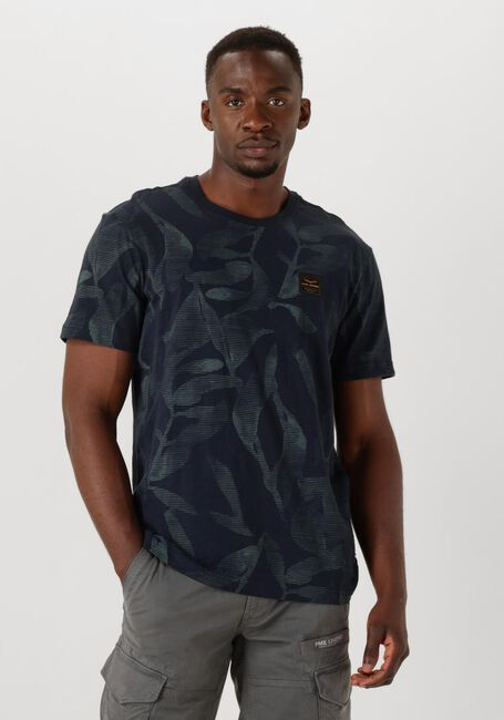 PME LEGEND T-shirt SLUB JERSEY AOP Bleu foncé - large