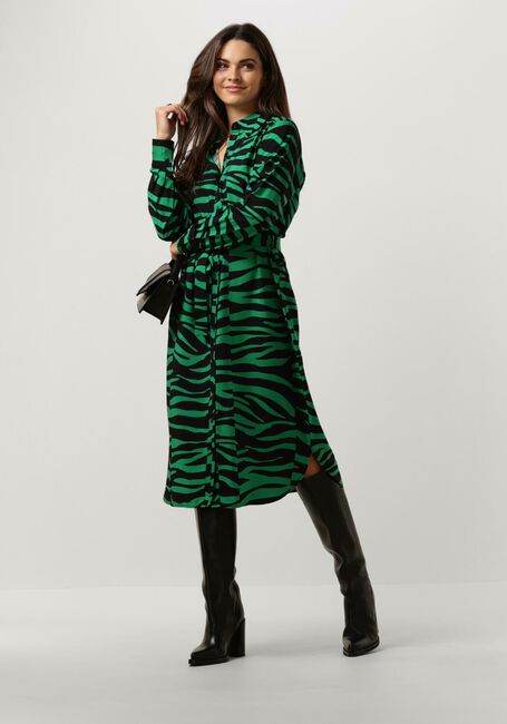 Groene OBJECT Midi jurk OBJCIRA L/S SHIRT DRESS 129 - large
