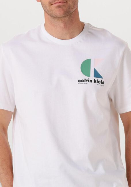 CALVIN KLEIN T-shirt SS 20S CK BHS LG GRP en blanc - large