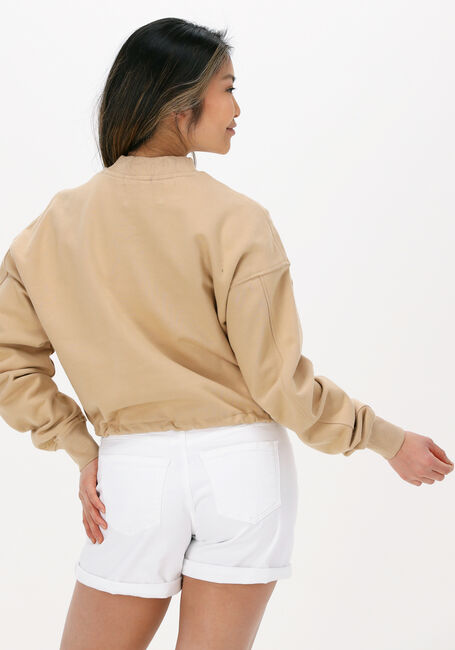CALVIN KLEIN Chandail STACKED LOGO MOCKNECK SWEATSHIRT Sable - large