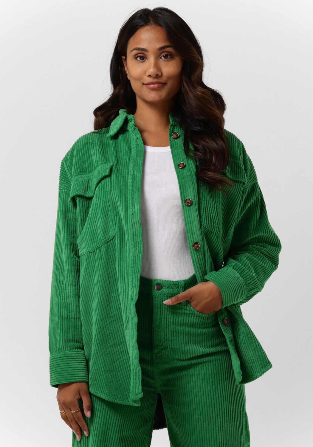 groene co couture blouse vika corduroy shirt jacket