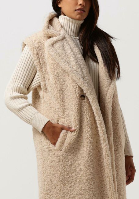 NOTRE-V Gilet TEDDY GILET en beige - large