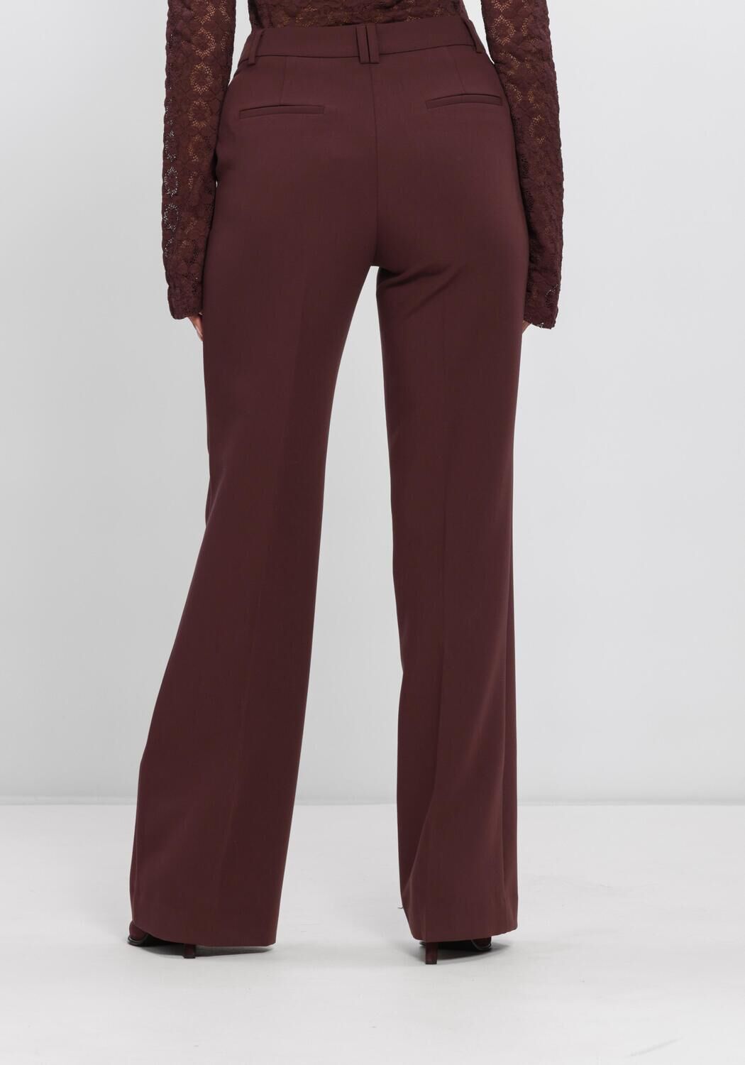AAIKO Pantalon &eacute;vas&eacute; CHANTALLE RPES 345 Bordeaux - large