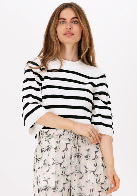 NEO NOIR Pull MINKA STRIPE KNIT BLOUSE en blanc - large