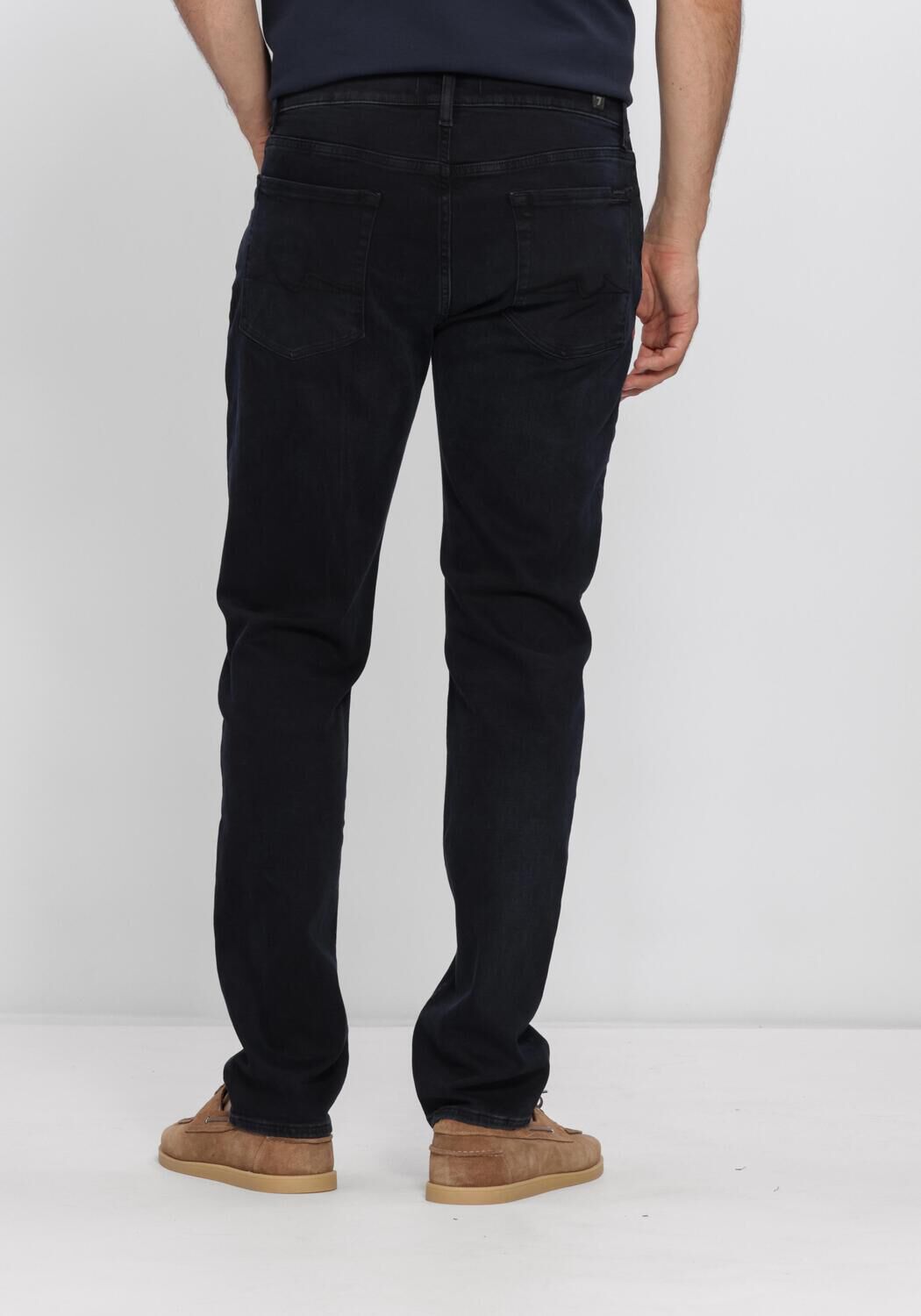 7 FOR ALL MANKIND Slim fit jeans SLIMMY LOW en noir - large