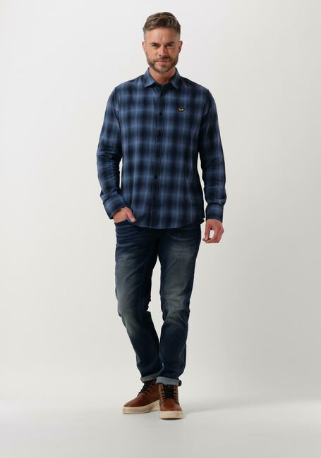 PME LEGEND Chemise d&eacute;contract&eacute; LONG SLEEVE SHIRT CTN YARN DYED TWILL CHECK en bleu - large