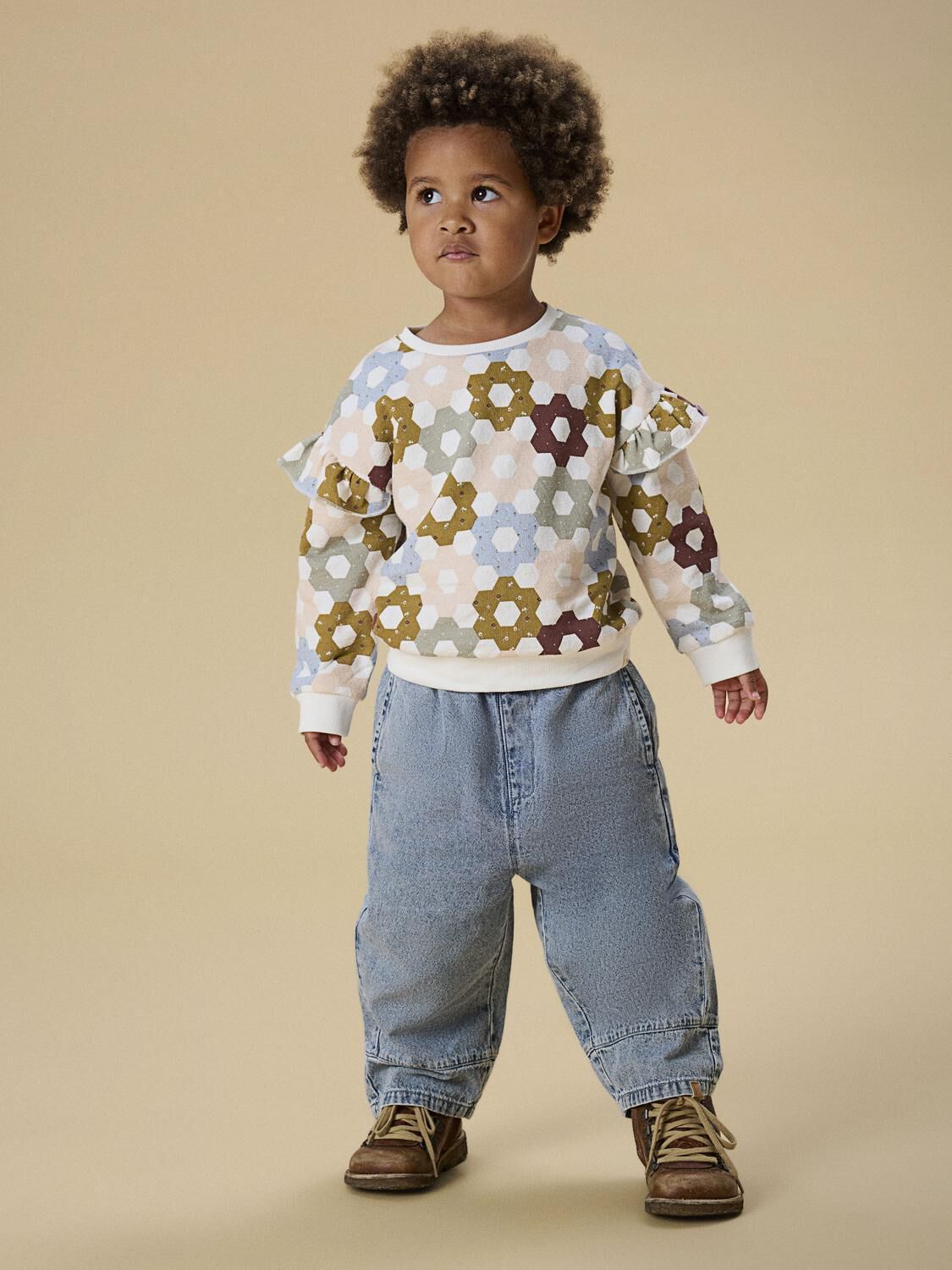 LIL' ATELIER Wide jeans NMFTAY WIDE JEANS 1166 Bleu clair - large