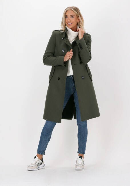 Donkergroene DRYKORN Mantel HARLESTON - large