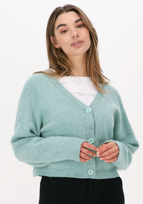 Groene PENN & INK Vest CARDIGAN - large