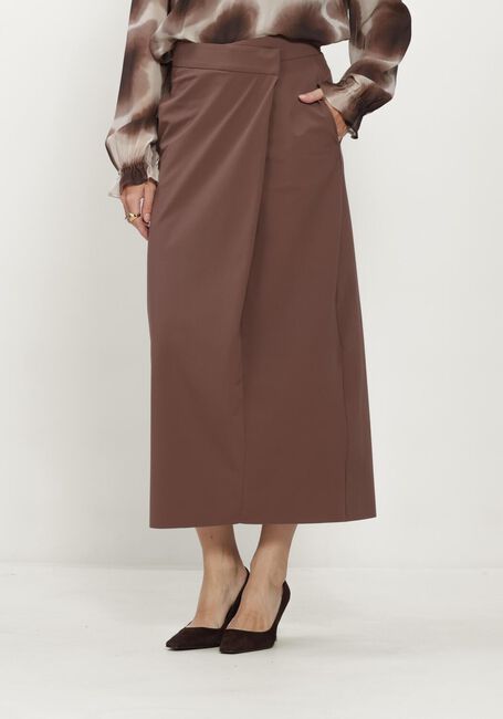 JAPAN TKY Jupe maxi SEISHI en marron - large