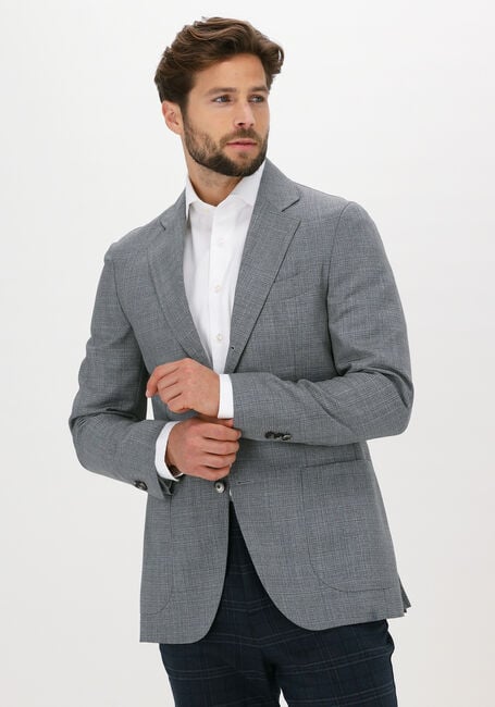 Lichtgrijze PROFUOMO Colberts JACKET HALFMOON - large