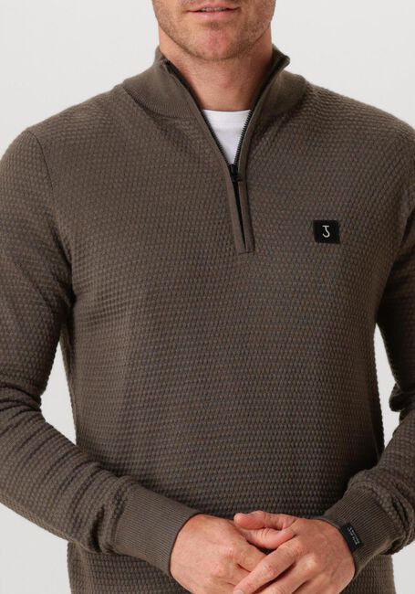 Olijf BUTCHER OF BLUE Trui STRUCTURE HALFZIP - large