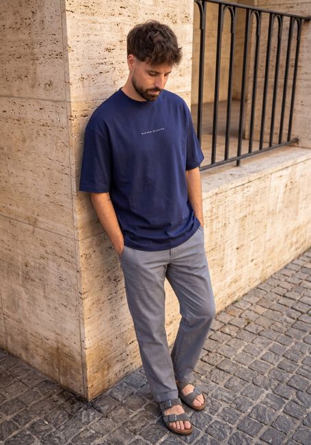 SELECTED MEN T-shirt SLHRELAXNORMAN LICENSE SS TEE en bleu - large
