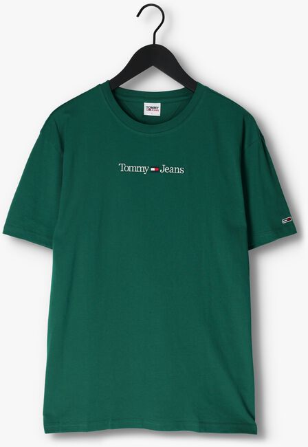 TOMMY JEANS T-shirt TJM CLASSIC LINEAR LOGO TEE Vert foncé - large