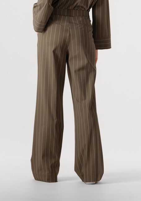 STUDIO ANNELOES Pantalon large Marilon stripe trousers Kaki - large