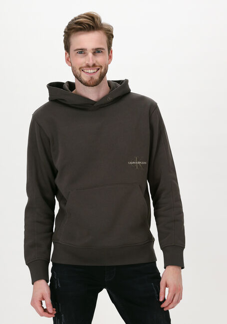 CALVIN KLEIN Chandail OFF PLACED ICONIC HOODIE en vert - large