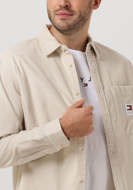 Beige TOMMY JEANS Casual overhemd TJM RLX CHNKY CORDUROY SHIRT EXT - large