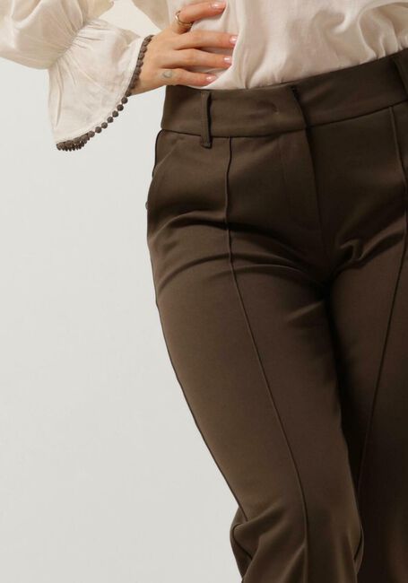 SUMMUM Pantalon évasé TROUSERS PUNTO MILANO en vert - large