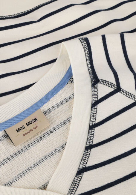 Blauwe MOS MOSH Sweater MMMAGGIE STRIPE SWEATSHIRT Blauwe MOS MOSH Sweater MMMAGGIE STRIPE SWEATSHIRT - large