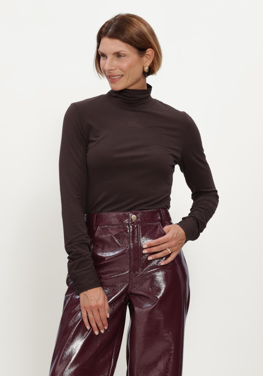 Bruine BEAUMONT Trui LEO COL - large