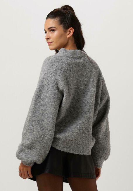 Lichtgrijze NOTRE-V Trui NV-CLARICE BOUCLE KNIT BLOUSE - large