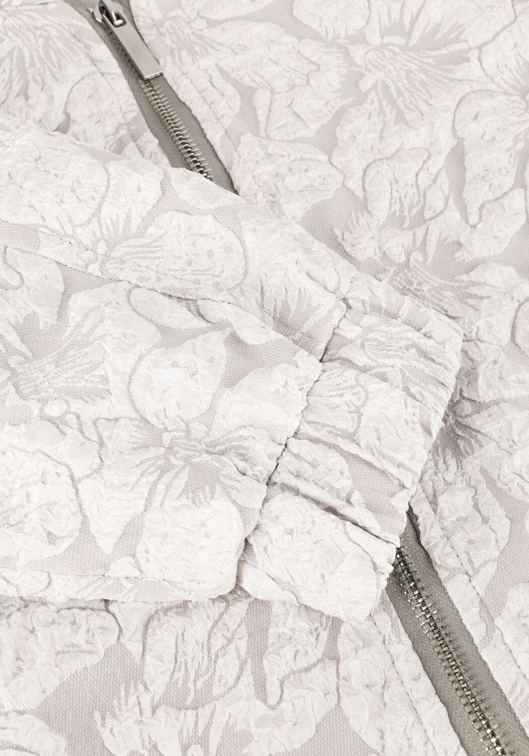 JANSEN AMSTERDAM Jack JOSIEN JASJE J 275 JACQUARD BOMBER LONG SLEEVE en gris - large