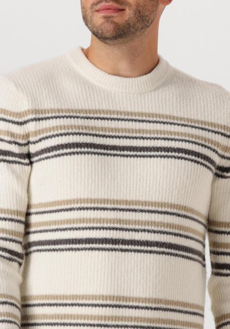 CAST IRON Pull REGULAR FIT COTTON BLEND STRETCH Blanc - large